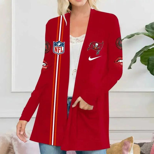 Tampa Bay Buccaneers Women Patch Pocket Cardigan BT181