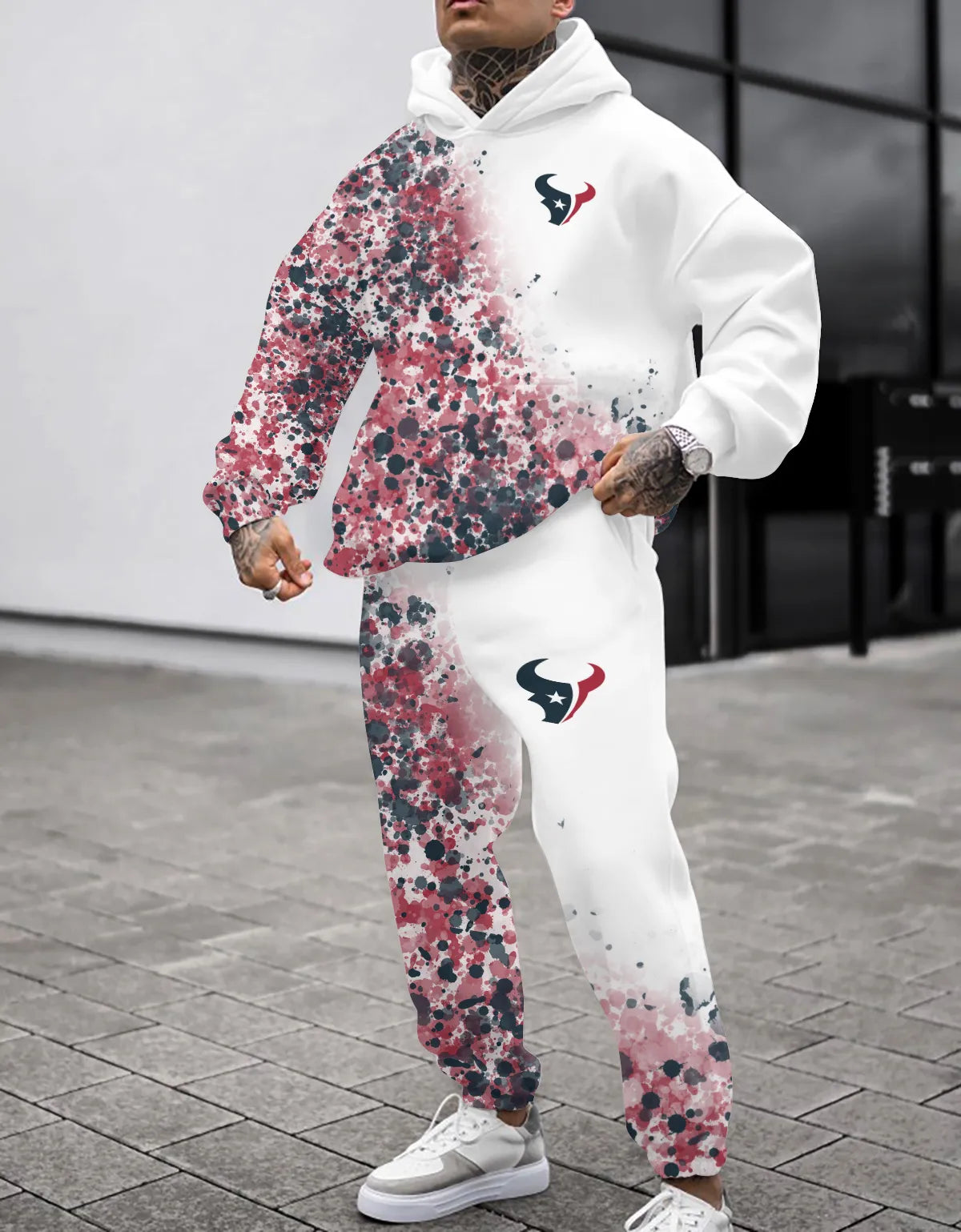 Houston Texans Combo Pullover Hoodie And Sweatpants AZBTPHSP000187