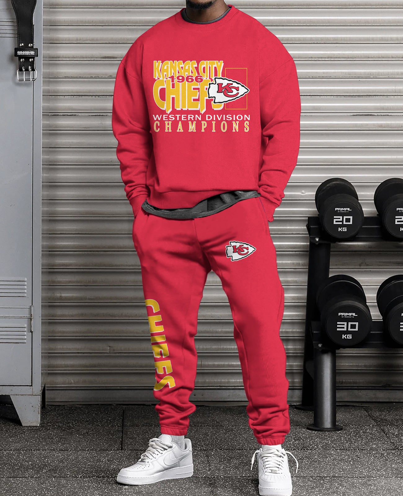 Kansas City Chiefs Combo 3D Sweatsuit and Sweatpants Unisex CBSP95