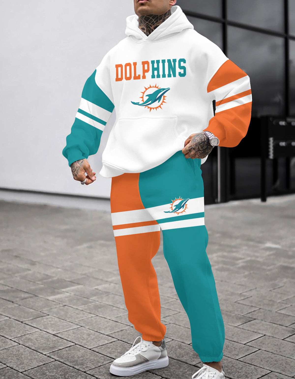 Miami Dolphins Combo Pullover Hoodie And Sweatpants AZBTPHSP000126