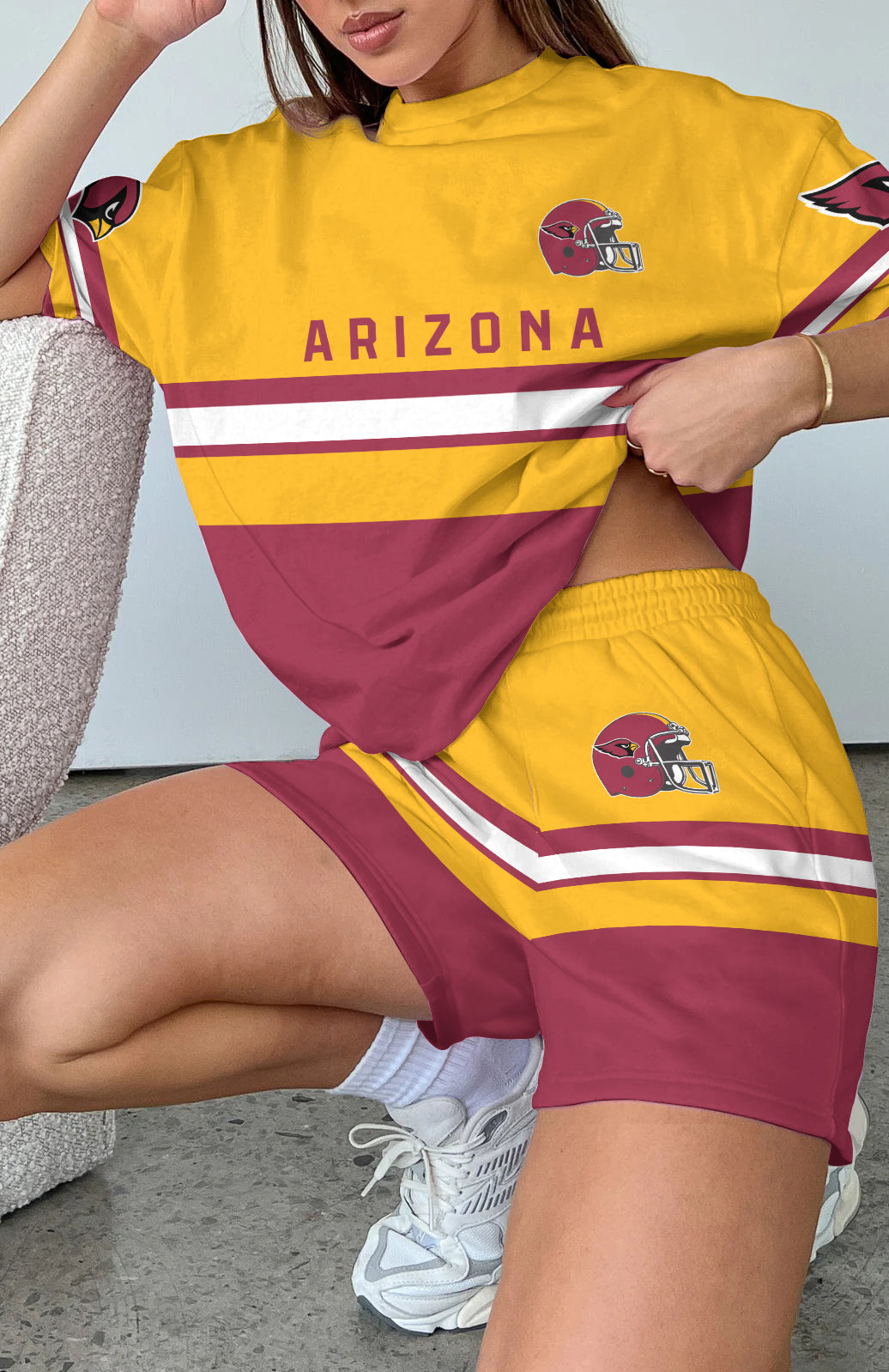 Arizona Cardinals Limited Edition Top And Shorts Two-Piece Suits (4)