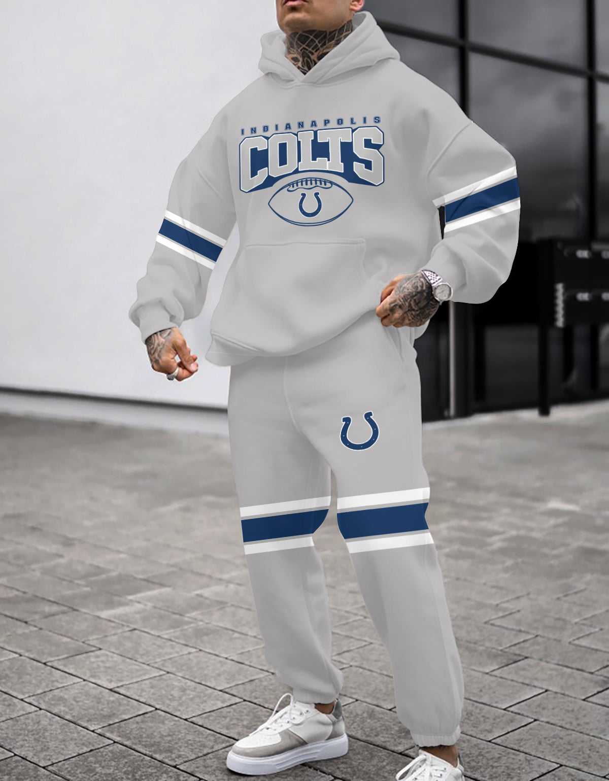 Indianapolis Colts Combo Pullover Hoodie And Sweatpants AZBTPHSP000327