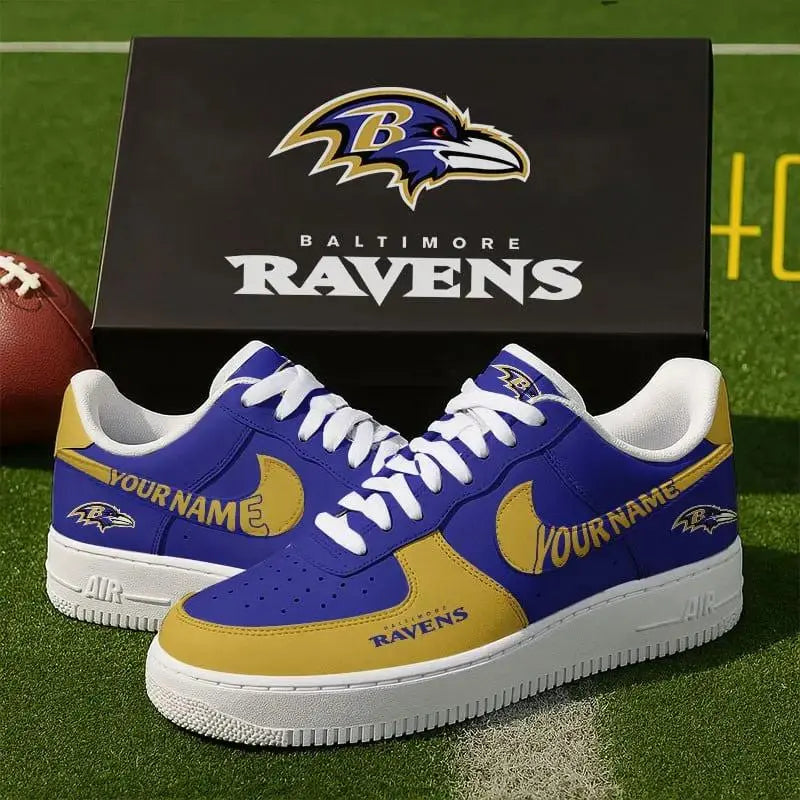 Baltimore Ravens New Personalized AF1-1 Sneakers 2025 AZBTAF1N000003