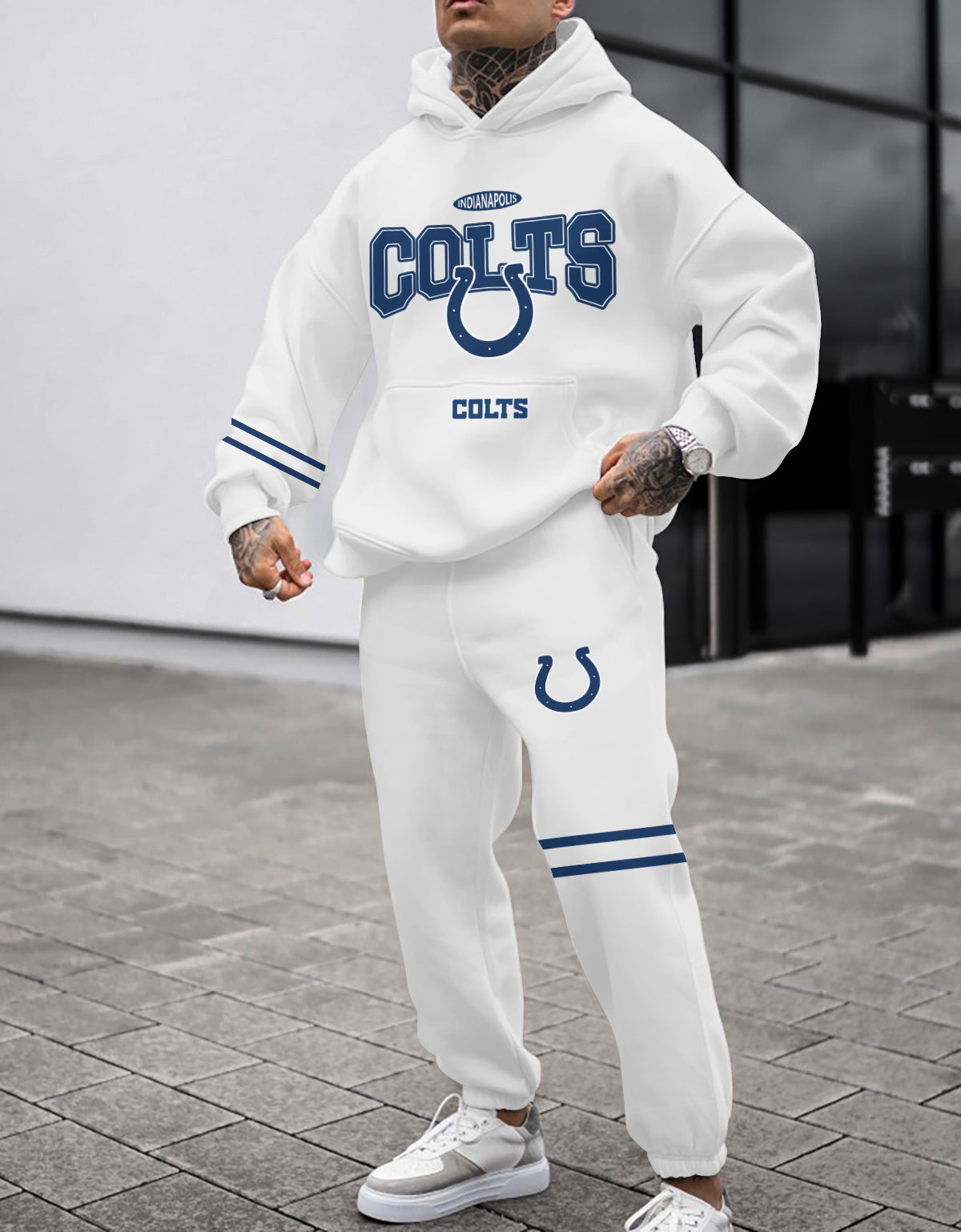 Indianapolis Colts Combo Pullover Hoodie And Sweatpants AZBTPHSP000409