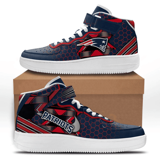 New England Patriots High AF1 Sneakers BG39