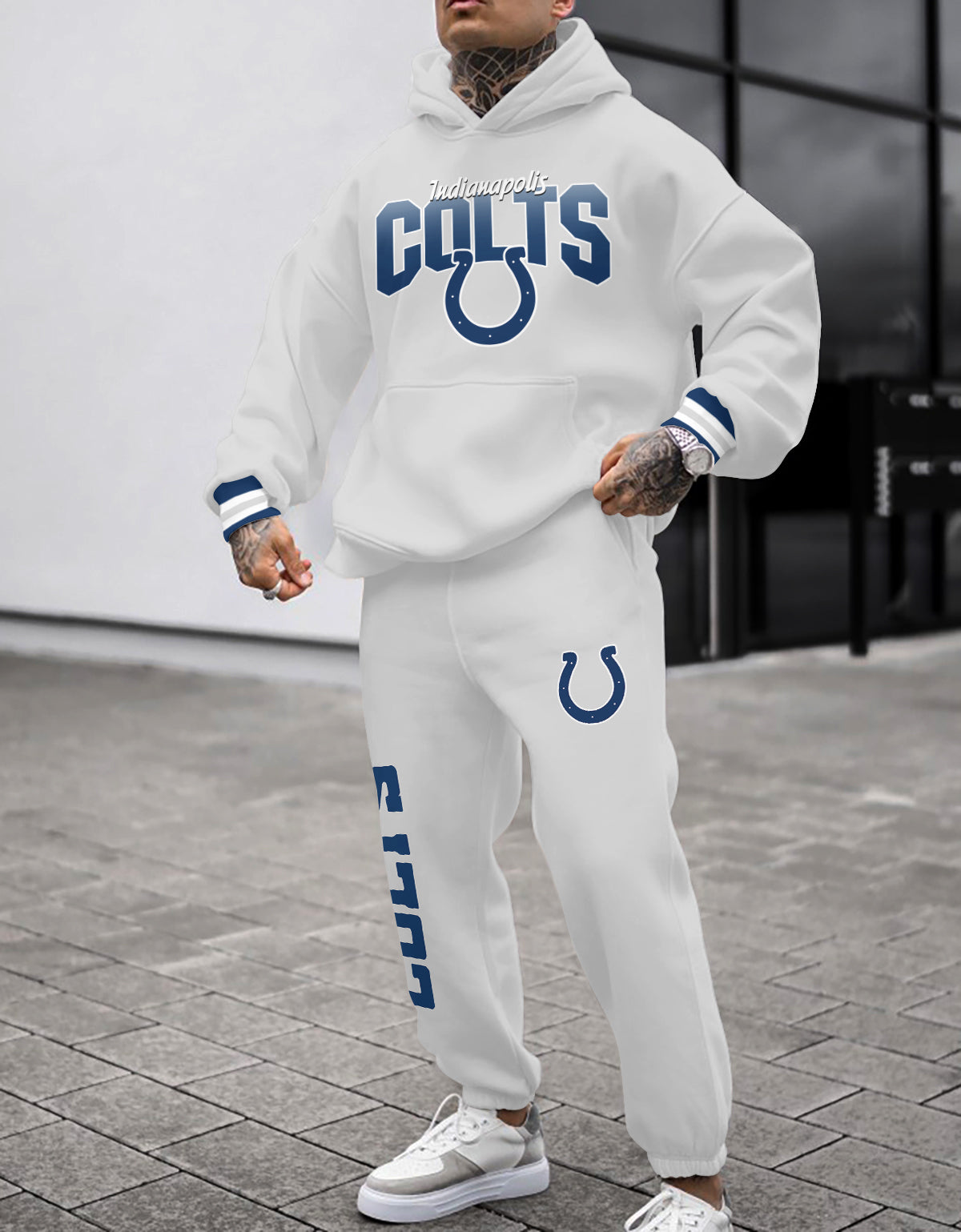 Indianapolis Colts Combo Pullover Hoodie And Sweatpants AZBTPHSP000047