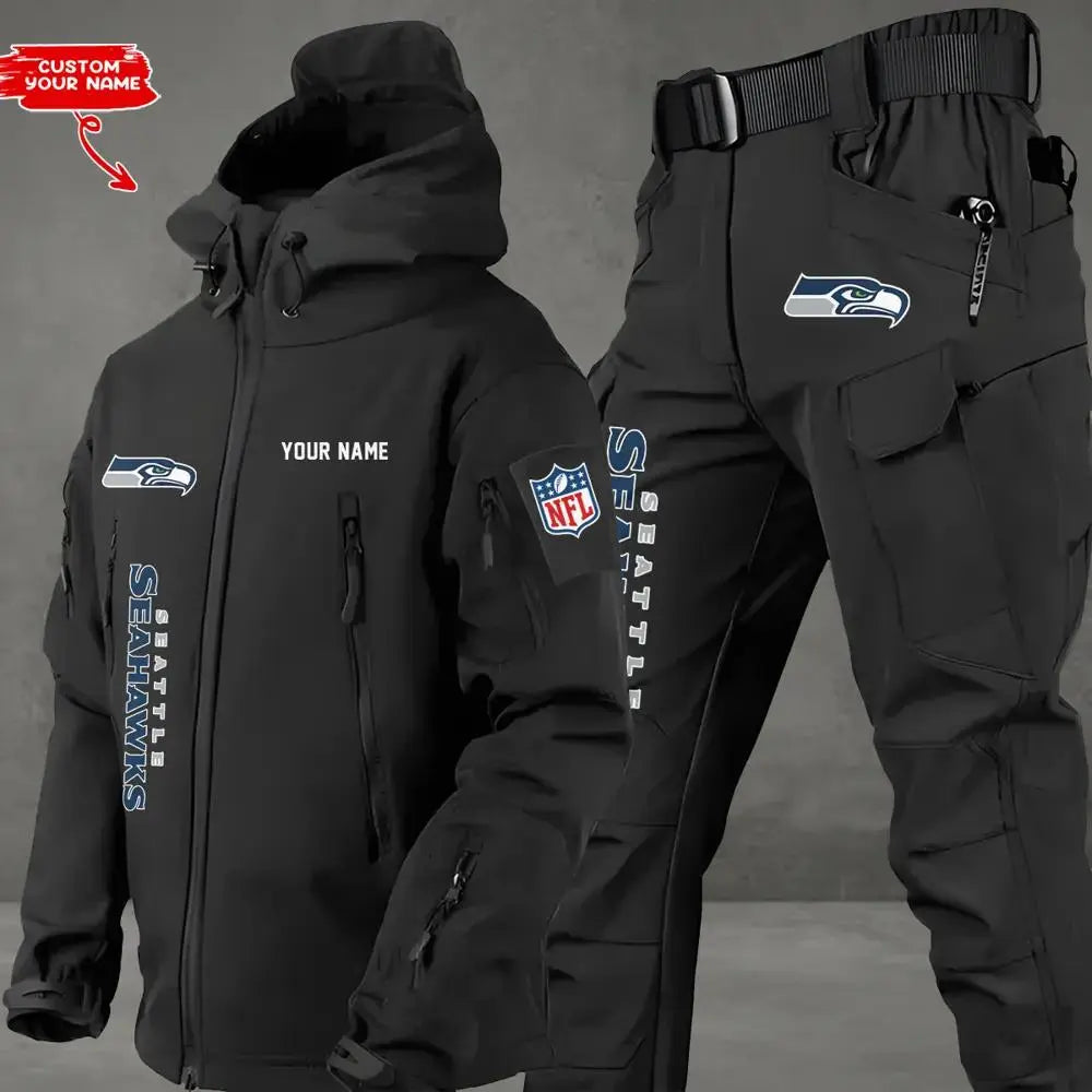 Seattle Seahawks Outdoor Jacket and Pants 000011