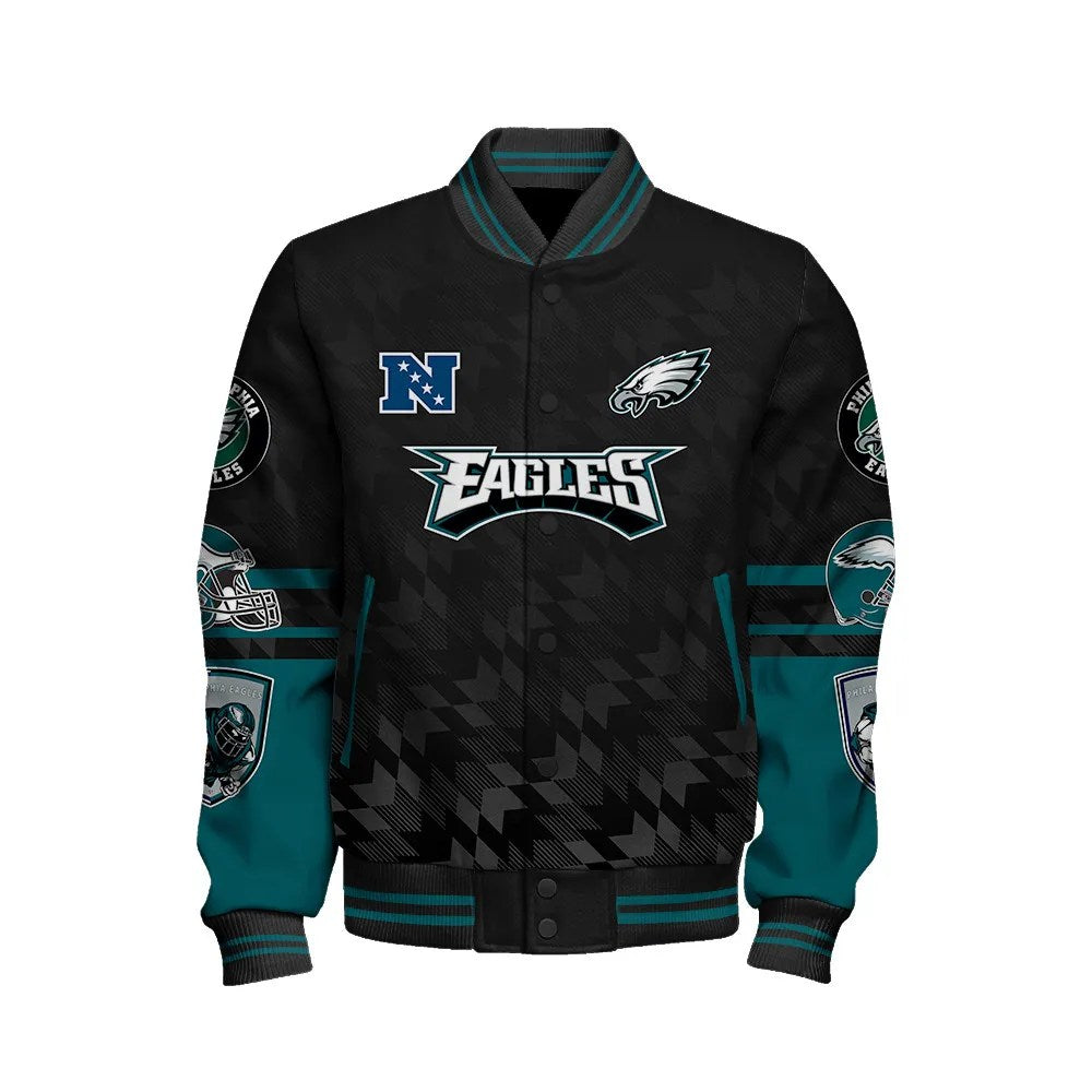 Philadelphia Eagles National Football Conference Unisex Varsity Jacket AZDDVJK000022