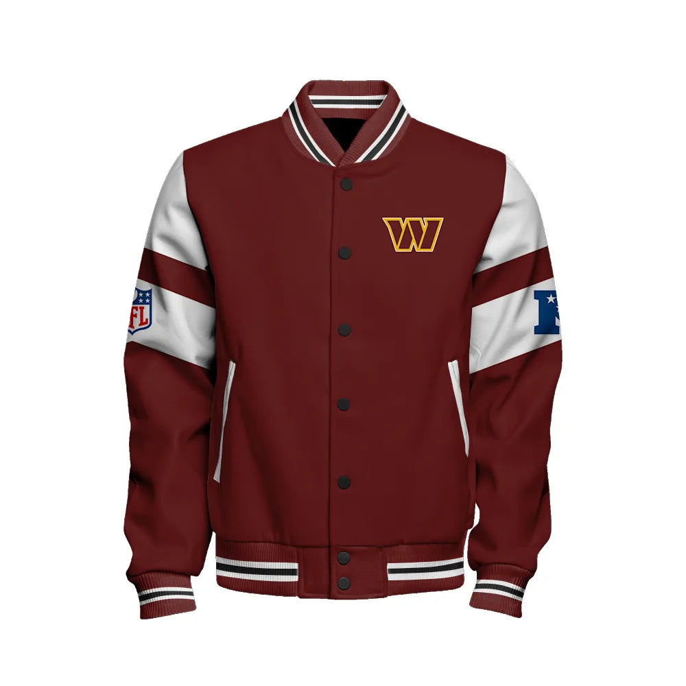Washington Commanders National Football Conference Unisex Varsity Jacket AZDDVJK000032