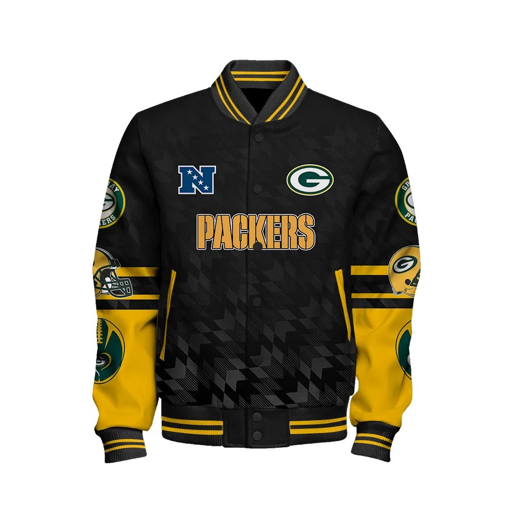 Green Bay Packers National Football Conference Unisex Varsity Jacket AZDDVJK000009