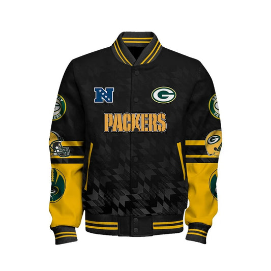 Green Bay Packers National Football Conference Unisex Varsity Jacket AZDDVJK000009