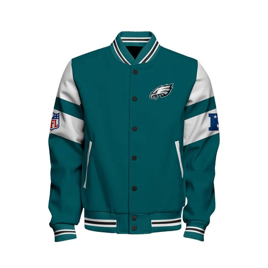 Philadelphia Eagles National Football Conference Unisex Varsity Jacket AZDDVJK000021