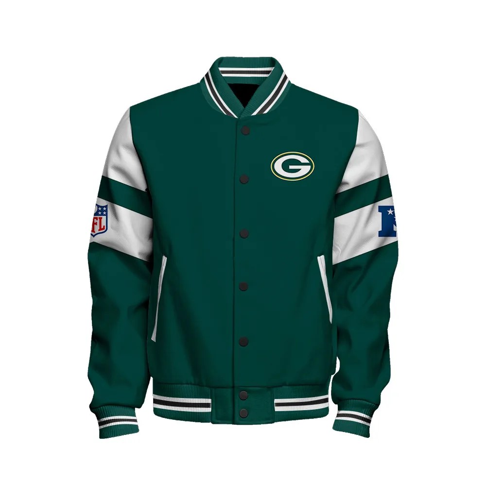 Green Bay Packers National Football Conference Unisex Varsity Jacket AZDDVJK000008