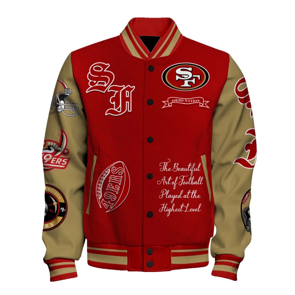 San Francisco 49ers National Football Conference Unisex Varsity Jacket AZDDVJK000026
