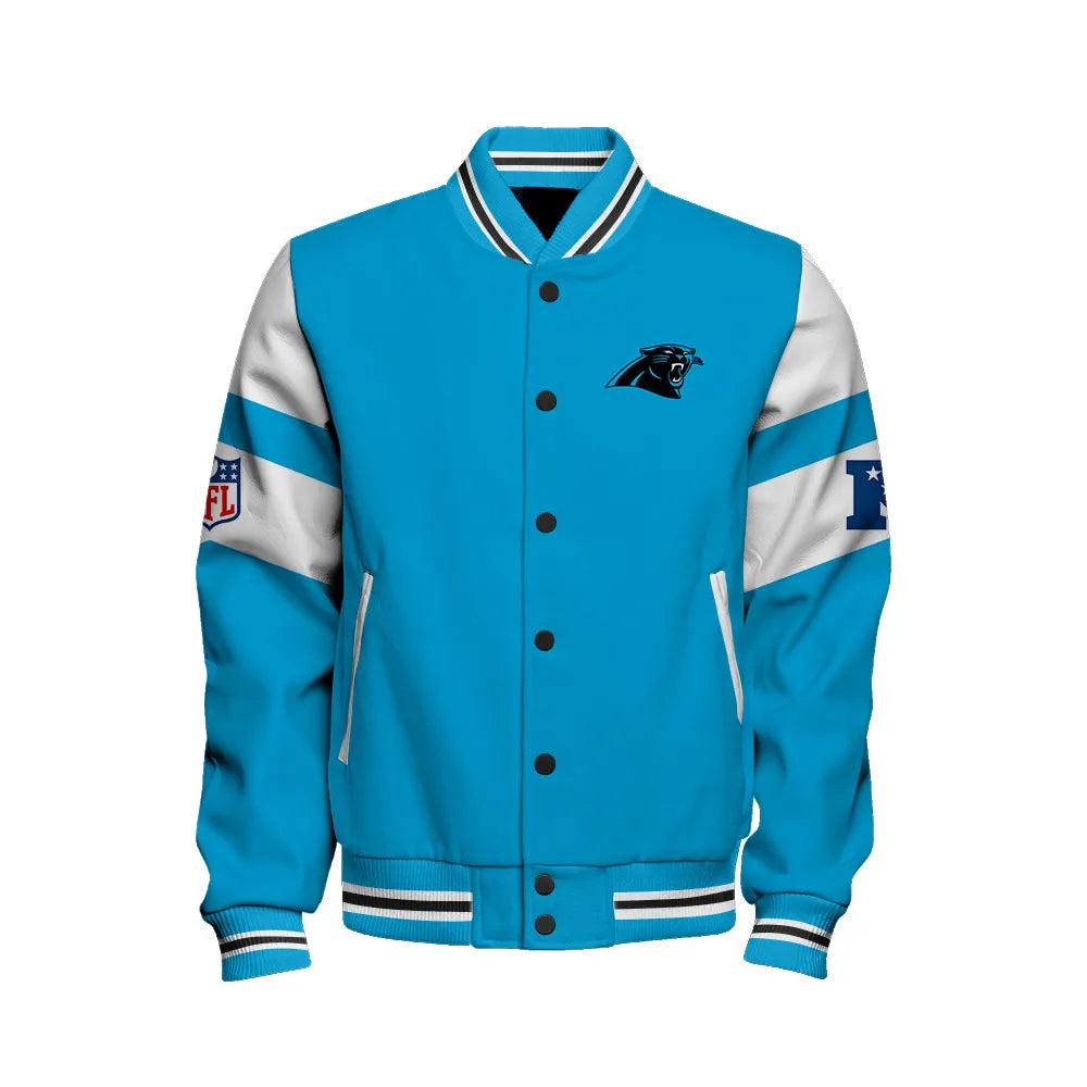 Carolina Panthers National Football Conference Unisex Varsity Jacket AZDDVJK000003