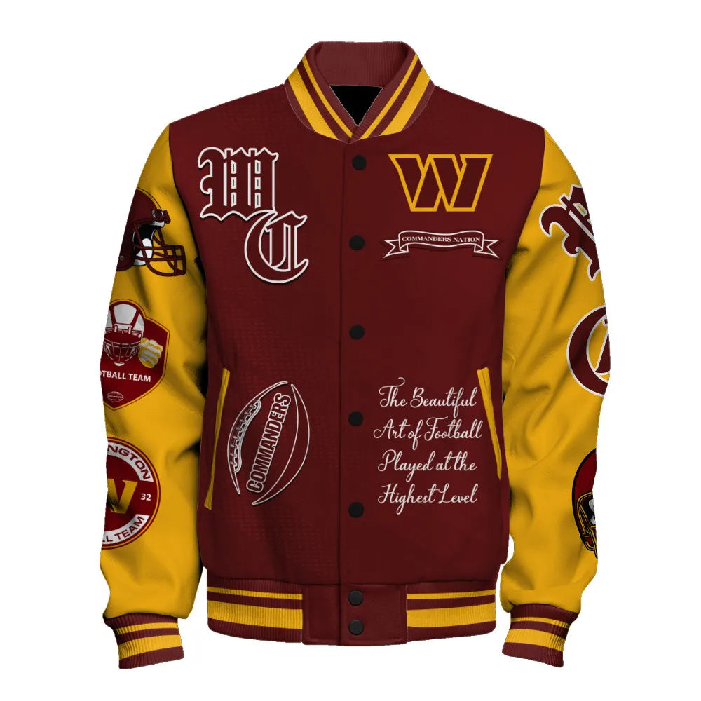 Washington Commanders National Football Conference Unisex Varsity Jacket AZDDVJK000034