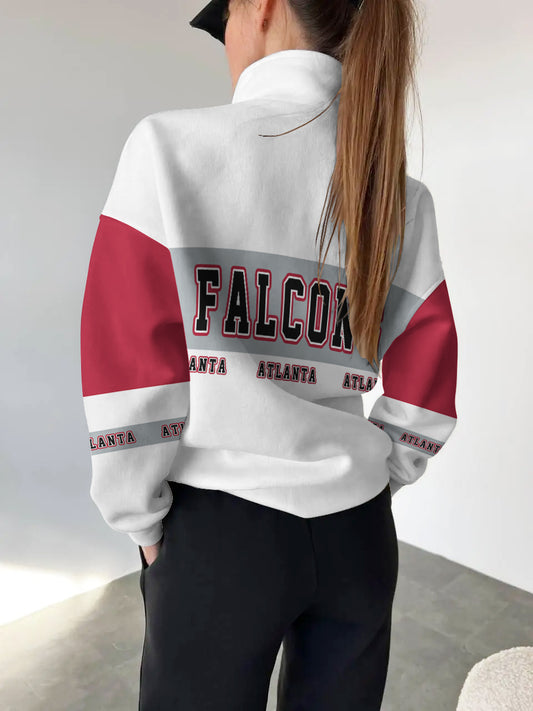 Atlanta Falcons Casual Colorful Stand Collar Sweatshirt AZBTSCSW000278