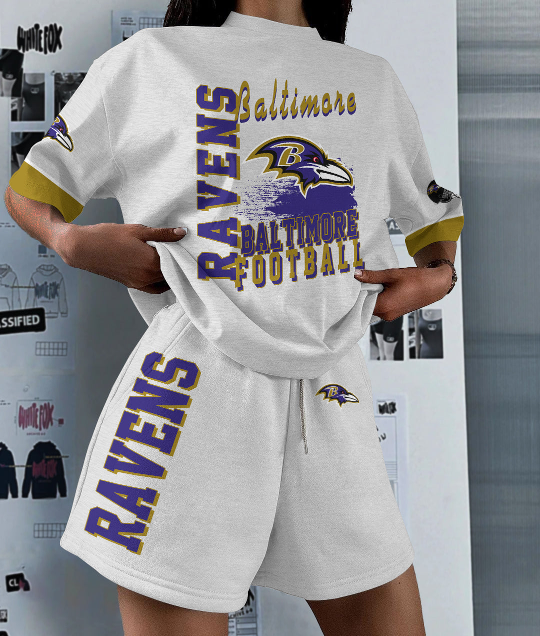 Baltimore Ravens Limited Edition Top And Shorts Two-Piece Suits (2)
