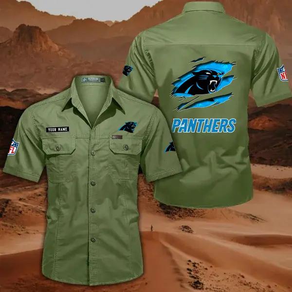 Carolina Panthers Men’s Short Sleeve Cargo Shirts New 2025 AZBT2DCGS000005