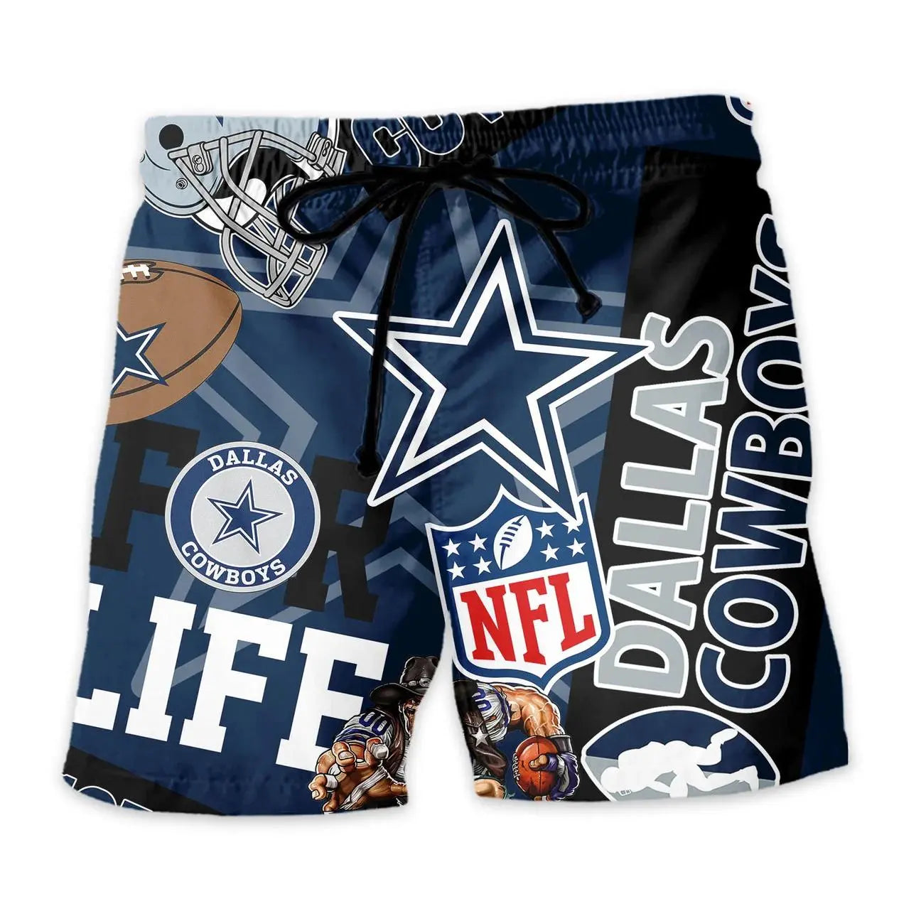 Dallas Cowboys Custom Limited Edition For Life Hawaiian Shirt and Shorts AZHAHWSS000260