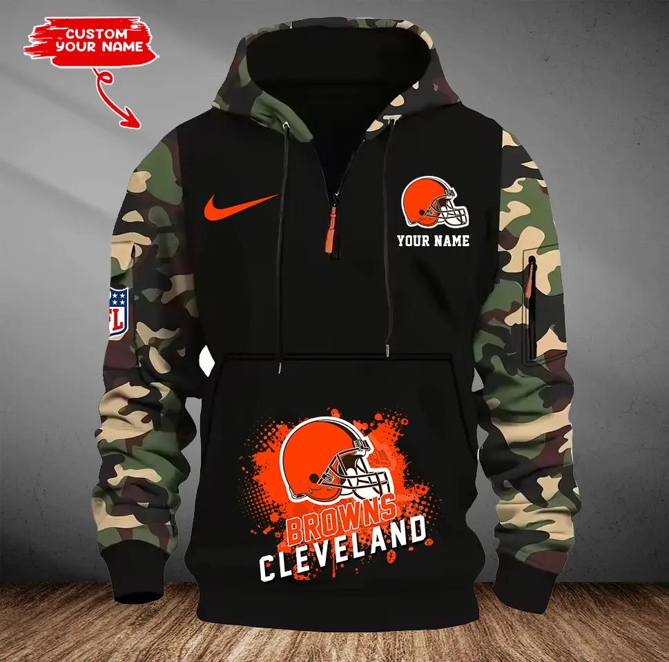 Cleveland Browns Camouflage Hooded Sweatshirt HA39