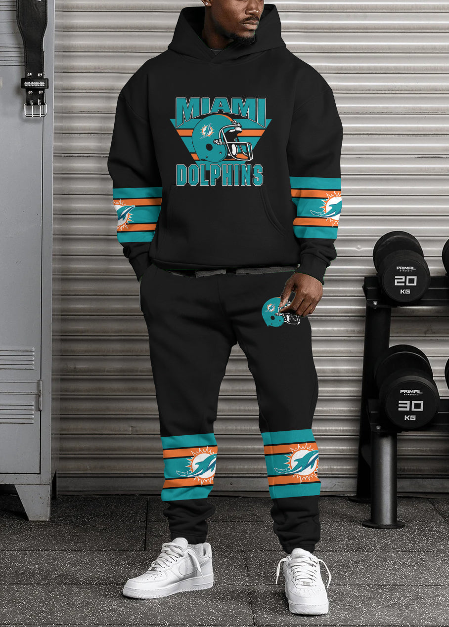 Miami Dolphins Combo Pullover Hoodie And Sweatpants AZBTPHSP000001