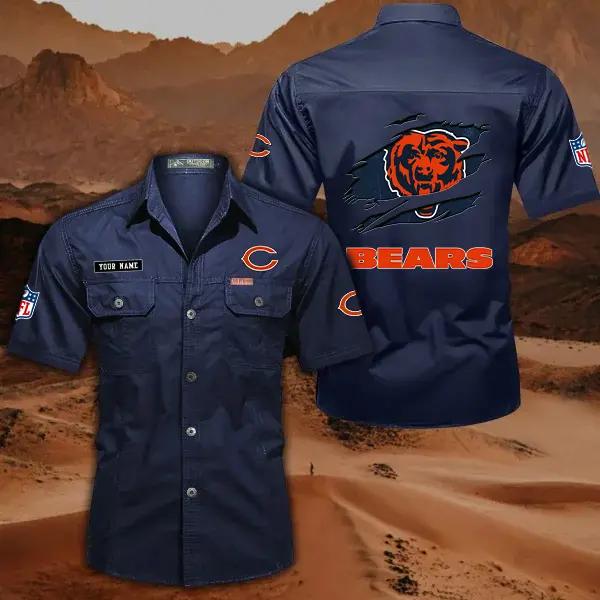 Chicago Bears Men’s Short Sleeve Cargo Shirts New 2025 AZBT2DCGS000006