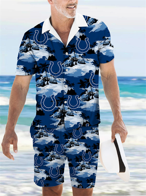 Indianapolis Colts Combo Hawaiian Shirt and Shorts AZBTHWSS000127