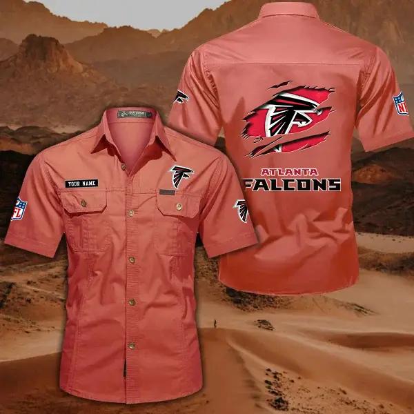 Atlanta Falcons Men’s Short Sleeve Cargo Shirts New 2025 AZBT2DCGS000002