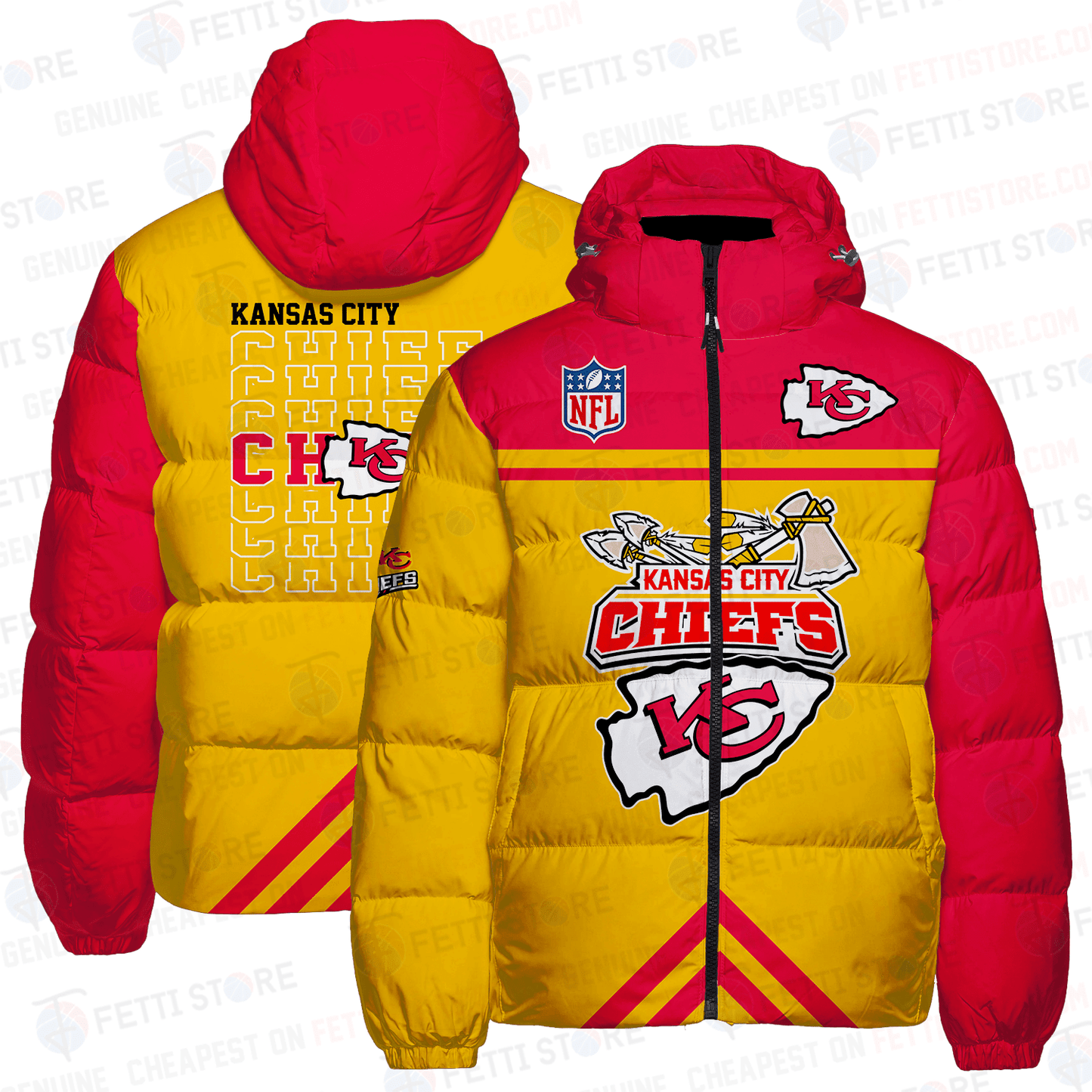 Kansas City Chiefs CozyCloud Down Jacket AZBTDWJ000356