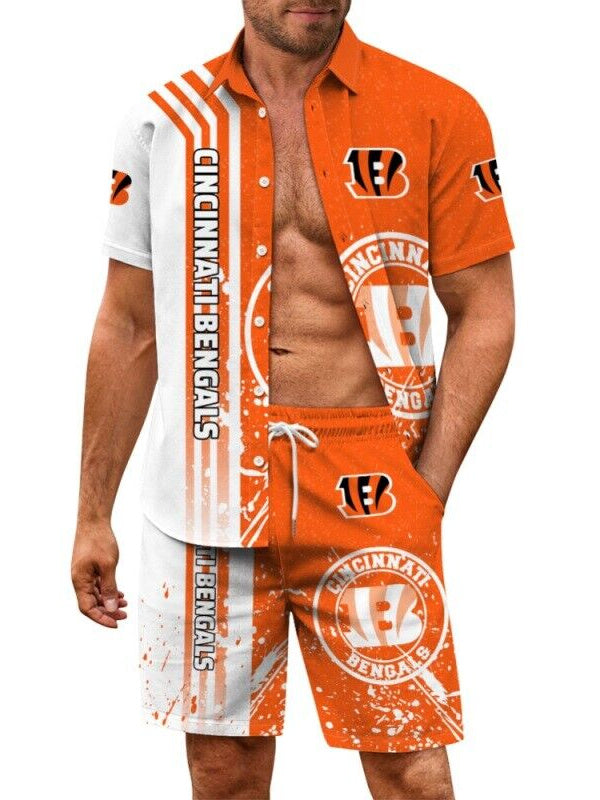 Cincinnati Bengals Combo Hawaiian Shirt and Shorts AZBTHWSS000117