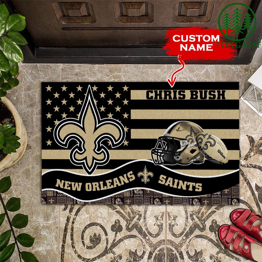New Orleans Saints Personalized Doormat BGDMM602