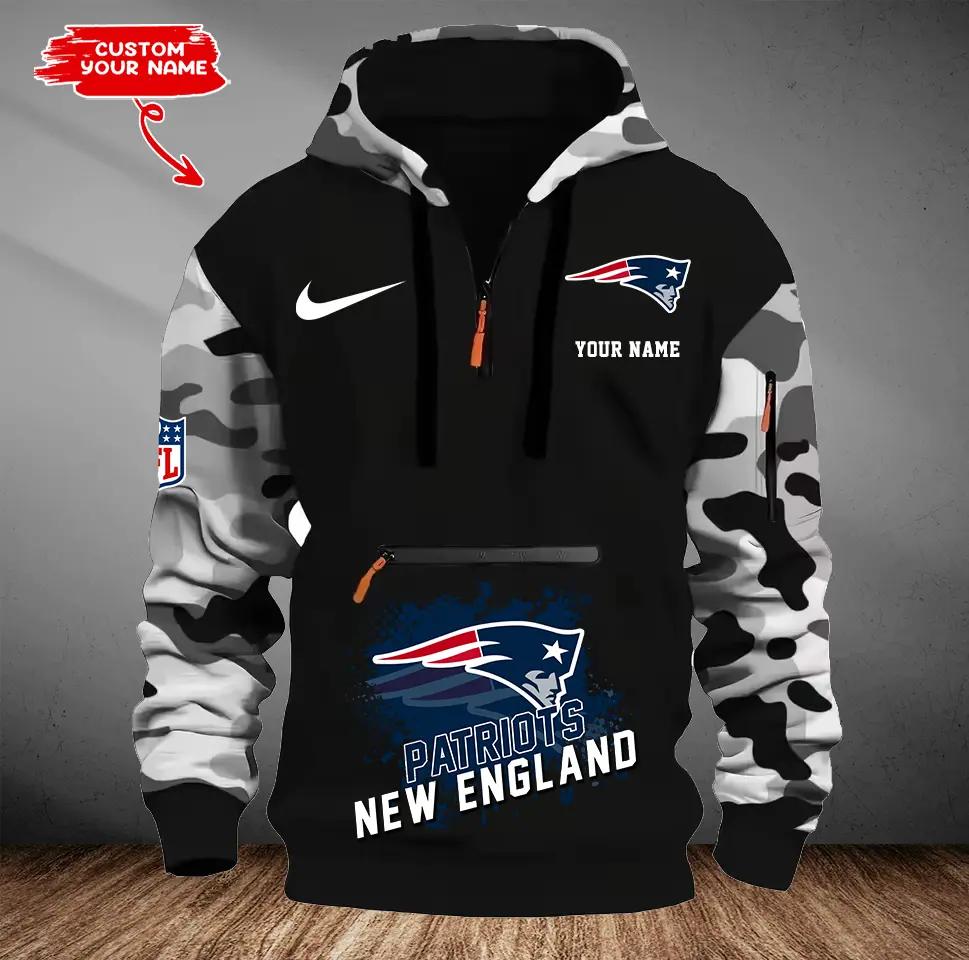 New England Patriots Camouflage Hooded Sweatshirt HA53