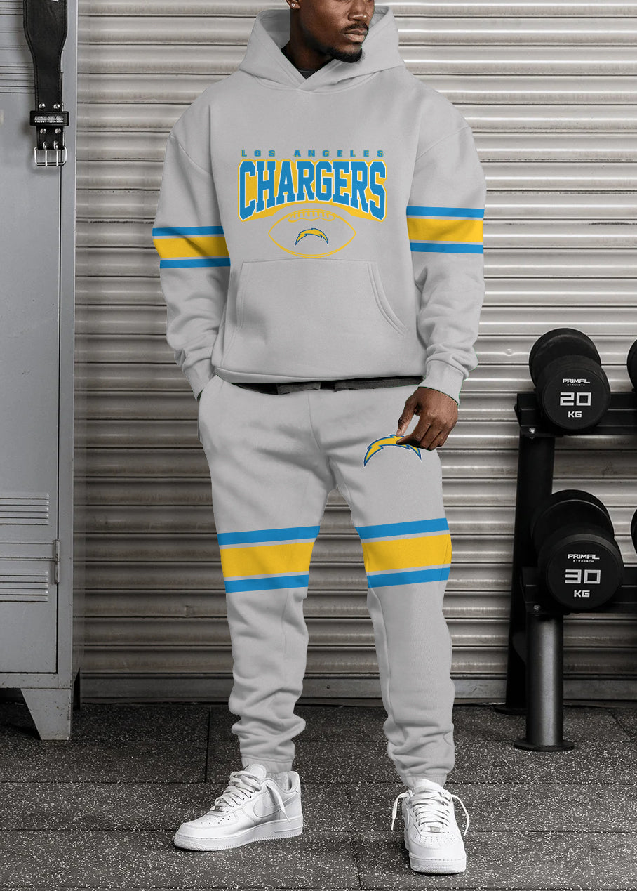 Los Angeles Chargers Combo Pullover Hoodie And Sweatpants AZBTPHSP000380