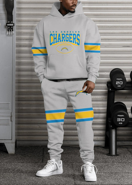 Los Angeles Chargers Combo Pullover Hoodie And Sweatpants AZBTPHSP000380