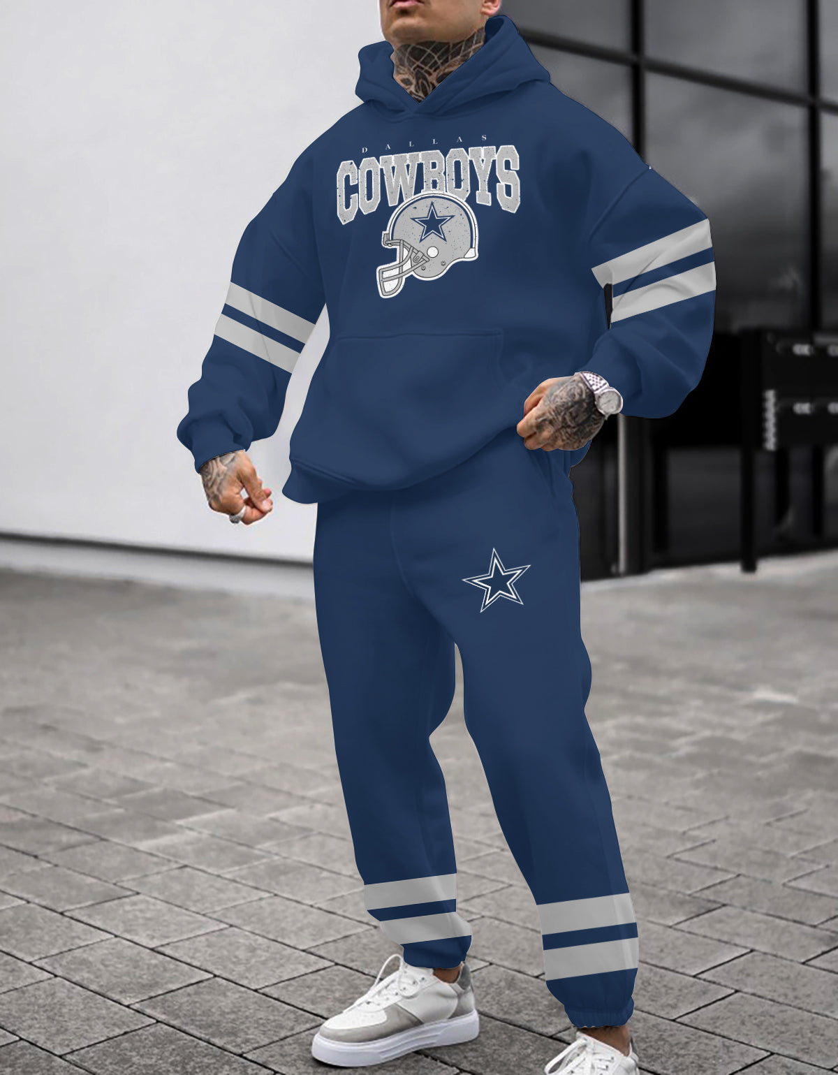 Dallas Cowboys Combo Pullover Hoodie And Sweatpants AZBTPHSP000234