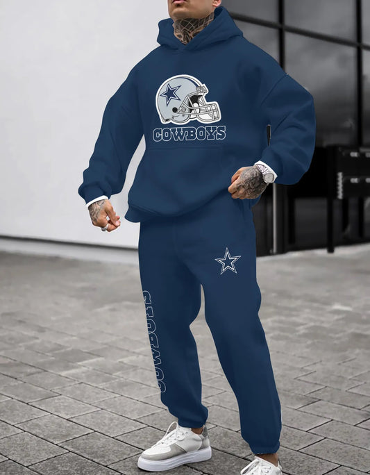 Dallas Cowboys Combo Pullover Hoodie And Sweatpants AZBTPHSP000244