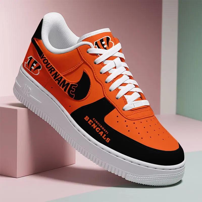 Cincinnati Bengals New Personalized AF1-1 Sneakers 2025 AZBTAF1N000007