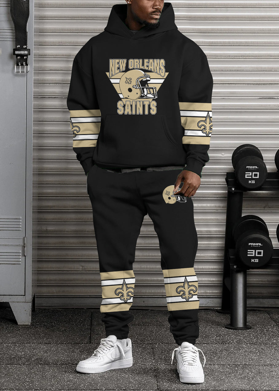 New Orleans Saints Combo Pullover Hoodie And Sweatpants AZBTPHSP000082