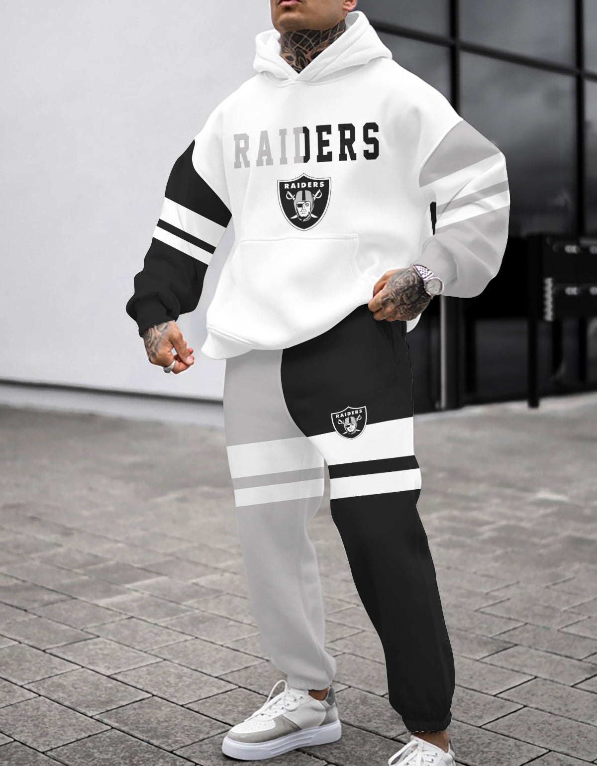 Las Vegas Raiders Combo Pullover Hoodie And Sweatpants AZBTPHSP000048