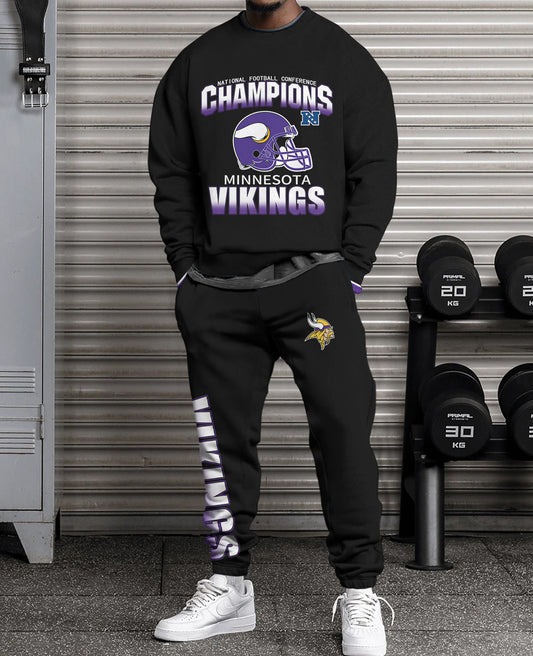 Minnesota Vikings Combo 3D Sweatsuit and Sweatpants Unisex CBSP21