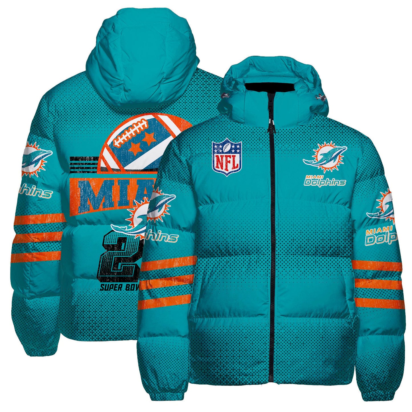 Miami Dolphins CozyCloud Down Jacket AZBTDWJ000260