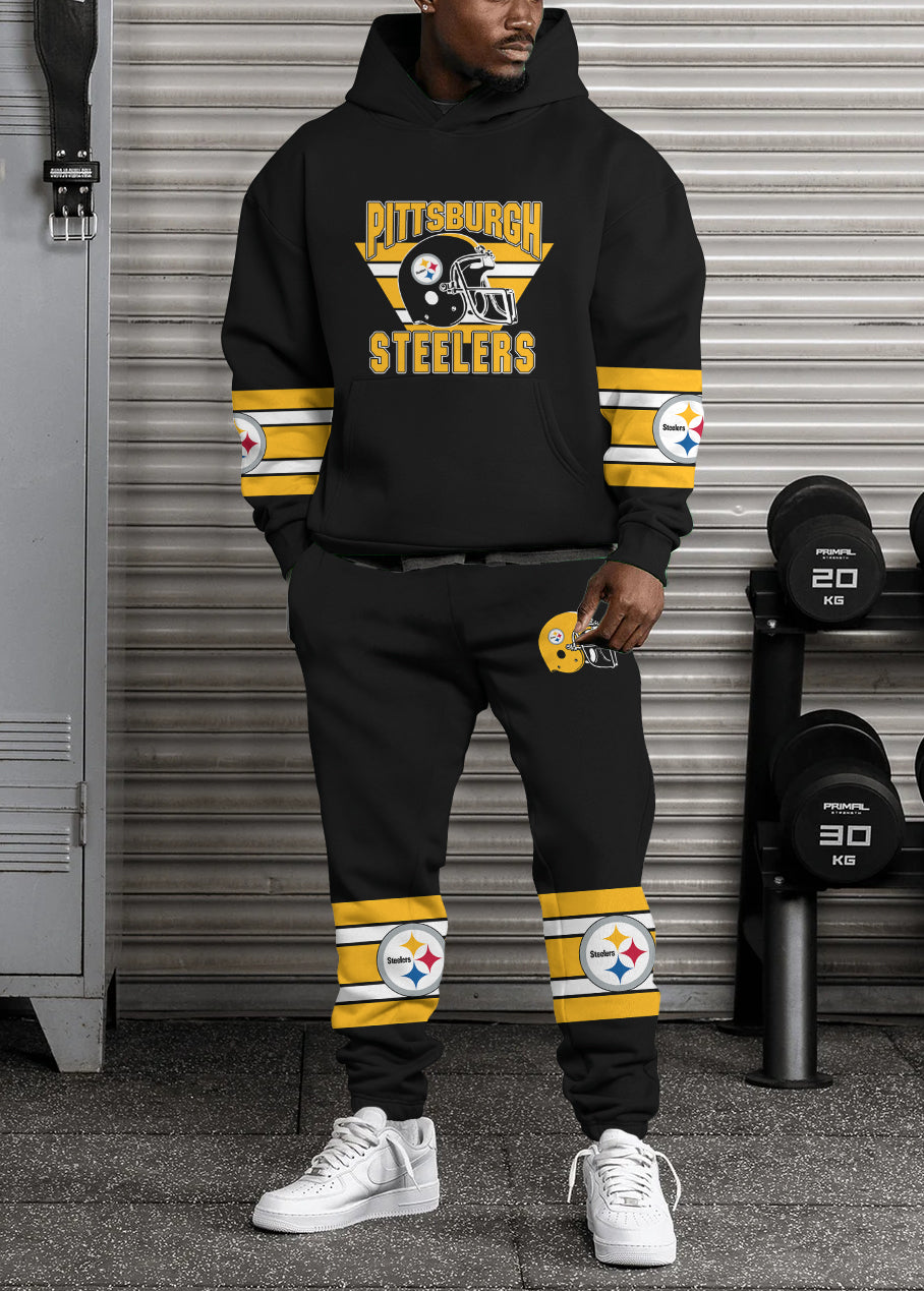 Pittsburgh Steelers Combo Pullover Hoodie And Sweatpants AZBTPHSP000026