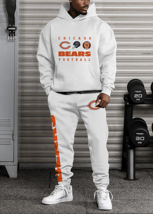 Chicago Bears Combo Pullover Hoodie And Sweatpants AZBTPHSP000087
