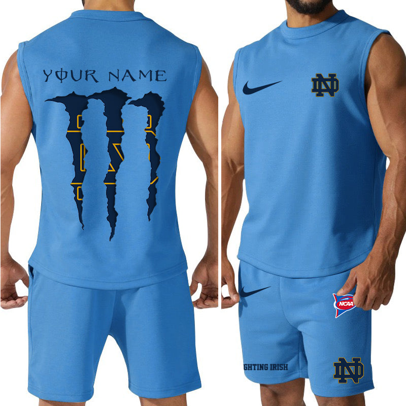 Notre Dame Fighting Irish Colorful Combo Men Jersey Tank Top and Shorts AZBTCMJTTS000039