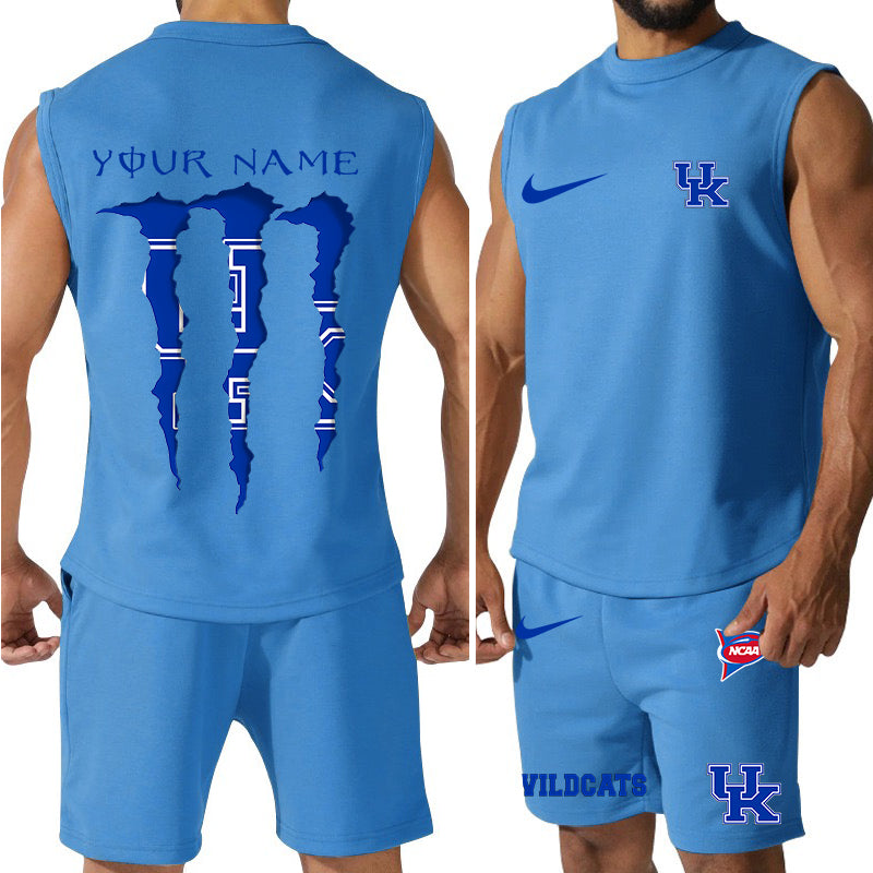 Kentucky Wildcats Colorful Combo Men Jersey Tank Top and Shorts AZBTCMJTTS000043