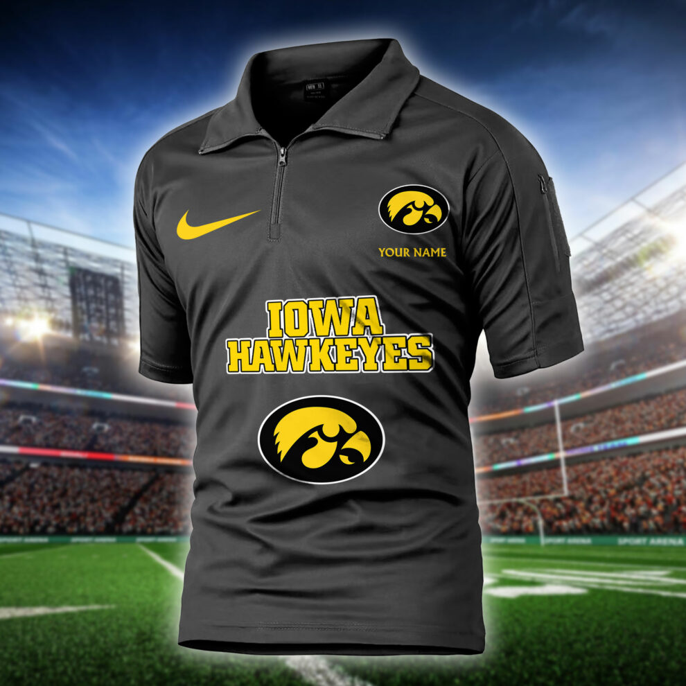 Iowa Hawkeyes  Army Polo Shirt AZBTAPS000004