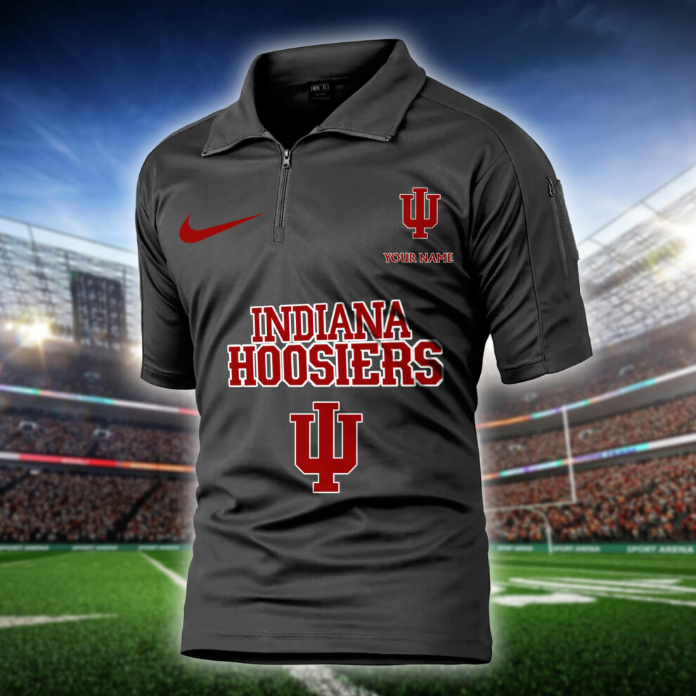 Indiana Hoosiers  Army Polo Shirt AZBTAPS000010