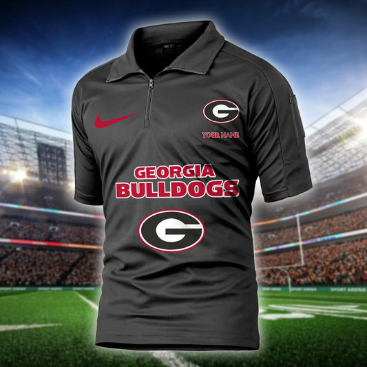 Georgia Bulldogs  Army Polo Shirt AZBTAPS000014