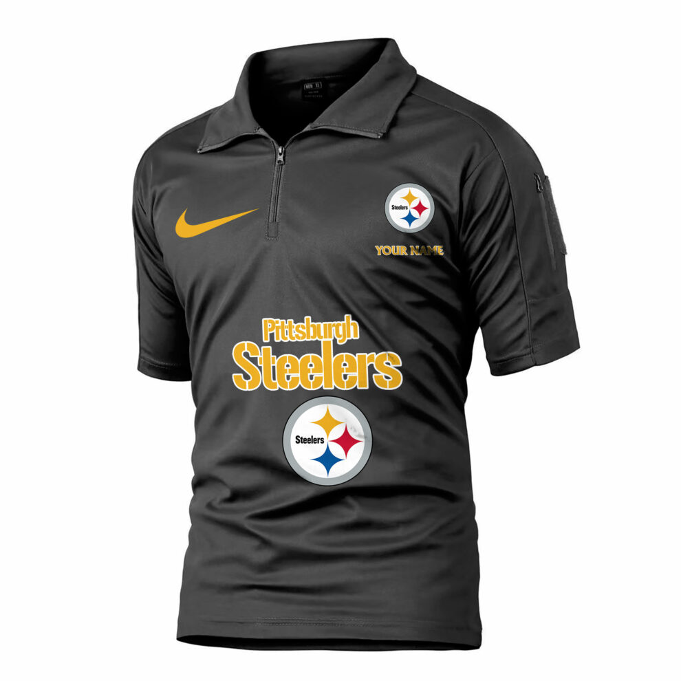 Pittsburgh Steelers Army Polo Shirt AZBTAPS000052